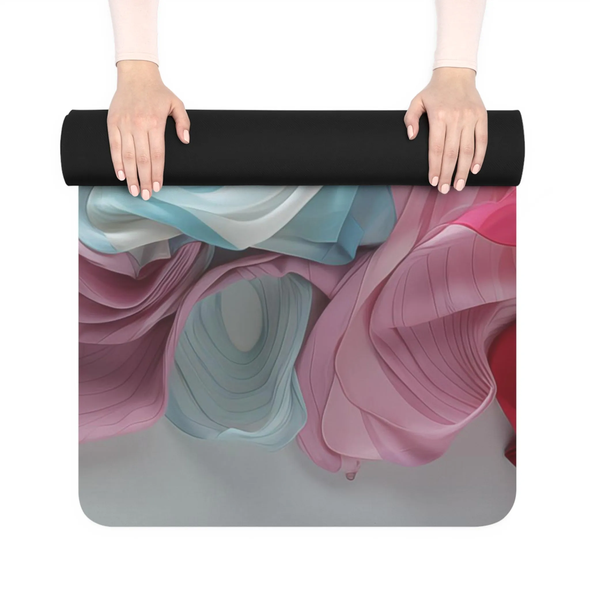Rubber Yoga Mat- Luthera Balasana Stripes