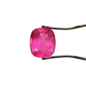 Rubellite Tourmaline, 3.22ct Cushion Cut