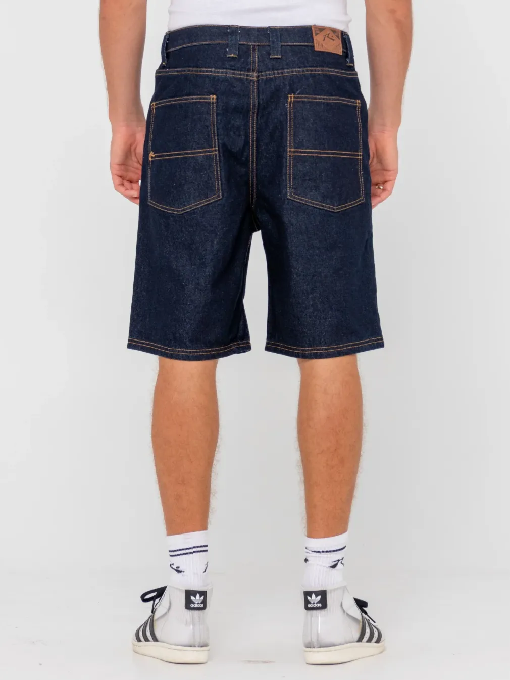RUSTY Lucifer Loose Jort - Raw Dawg Blue