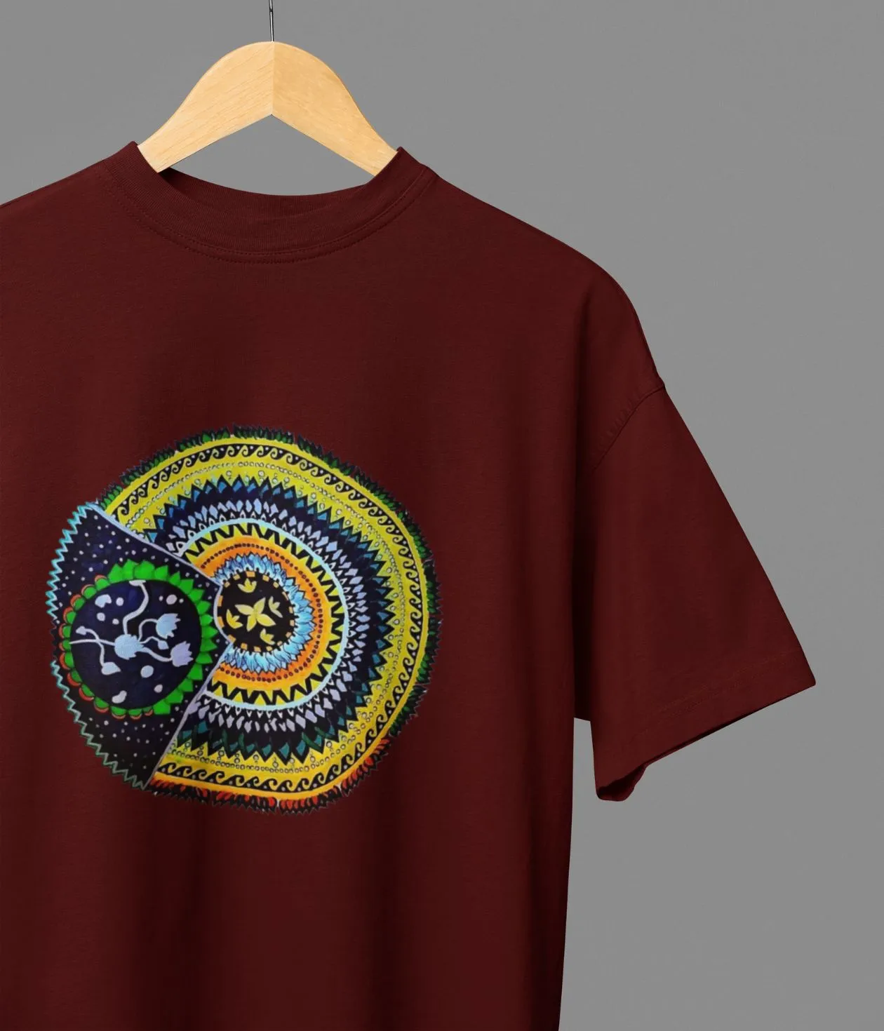 Sacred Spin - Oversized Classic T-Shirt - Dark
