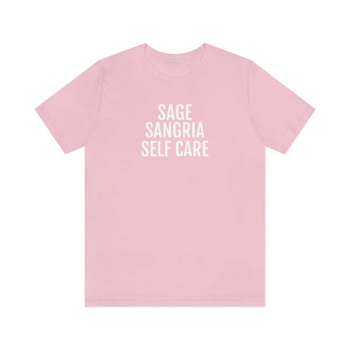 Sage, Sangria, Self Care - Unisex Jersey Short Sleeve Tee
