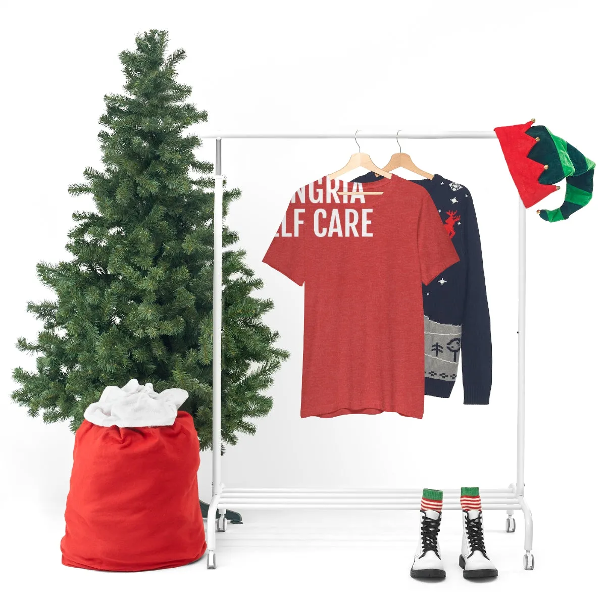 Sage, Sangria, Self Care - Unisex Jersey Short Sleeve Tee