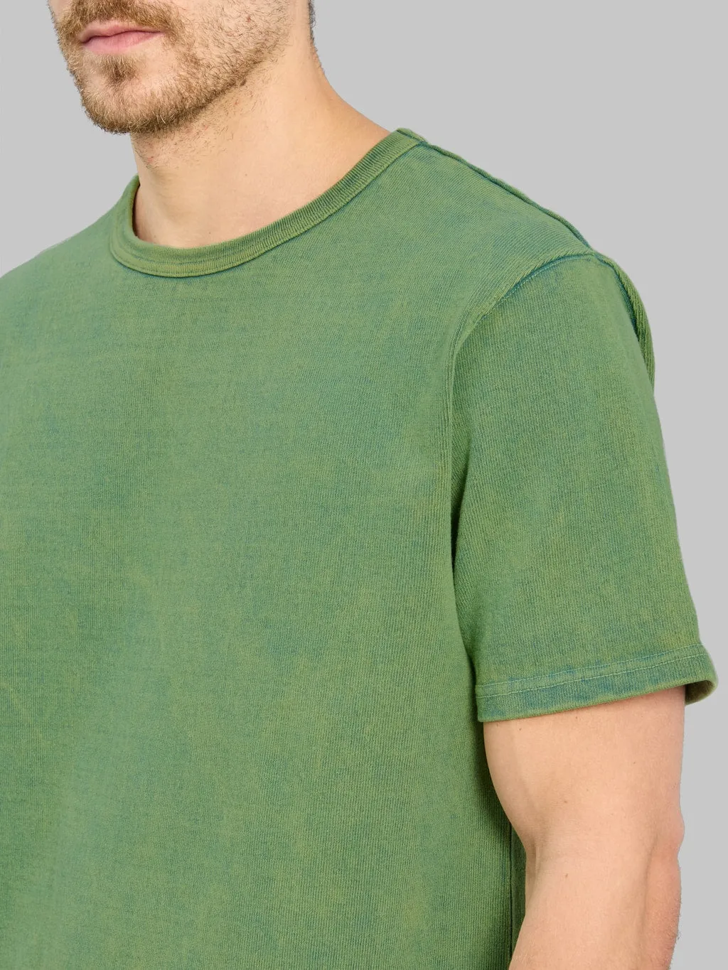 Samurai Jeans SJST-TW01 15.7oz Extra Heavy T-shirt Green