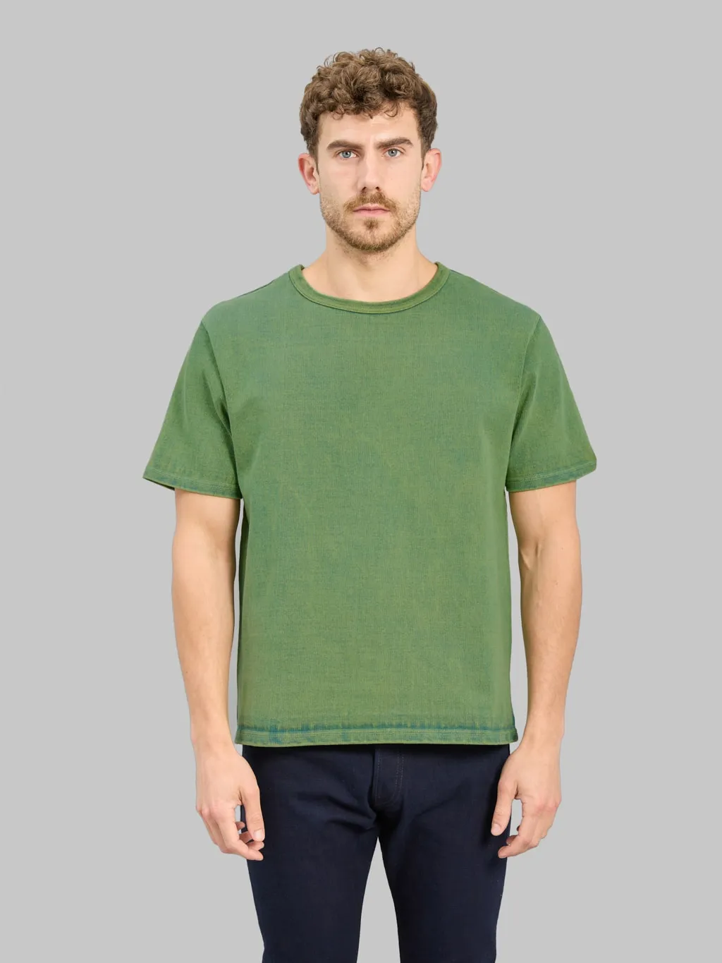 Samurai Jeans SJST-TW01 15.7oz Extra Heavy T-shirt Green