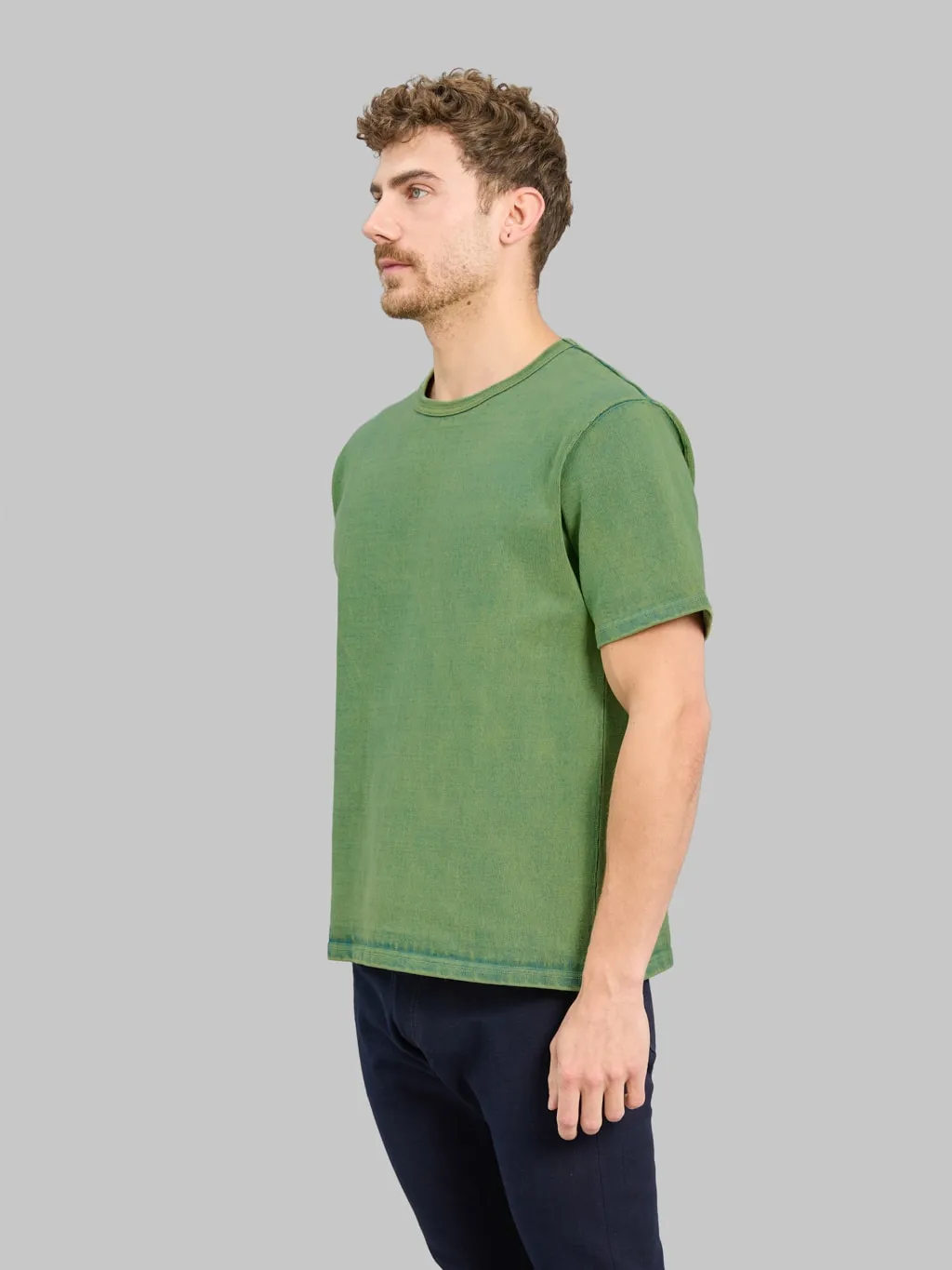Samurai Jeans SJST-TW01 15.7oz Extra Heavy T-shirt Green