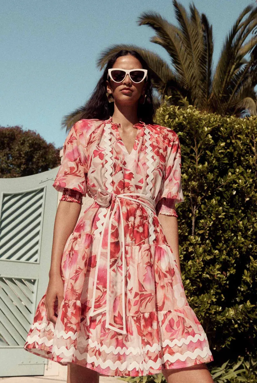 SANIBEL Cotton Silk Raglan Dress