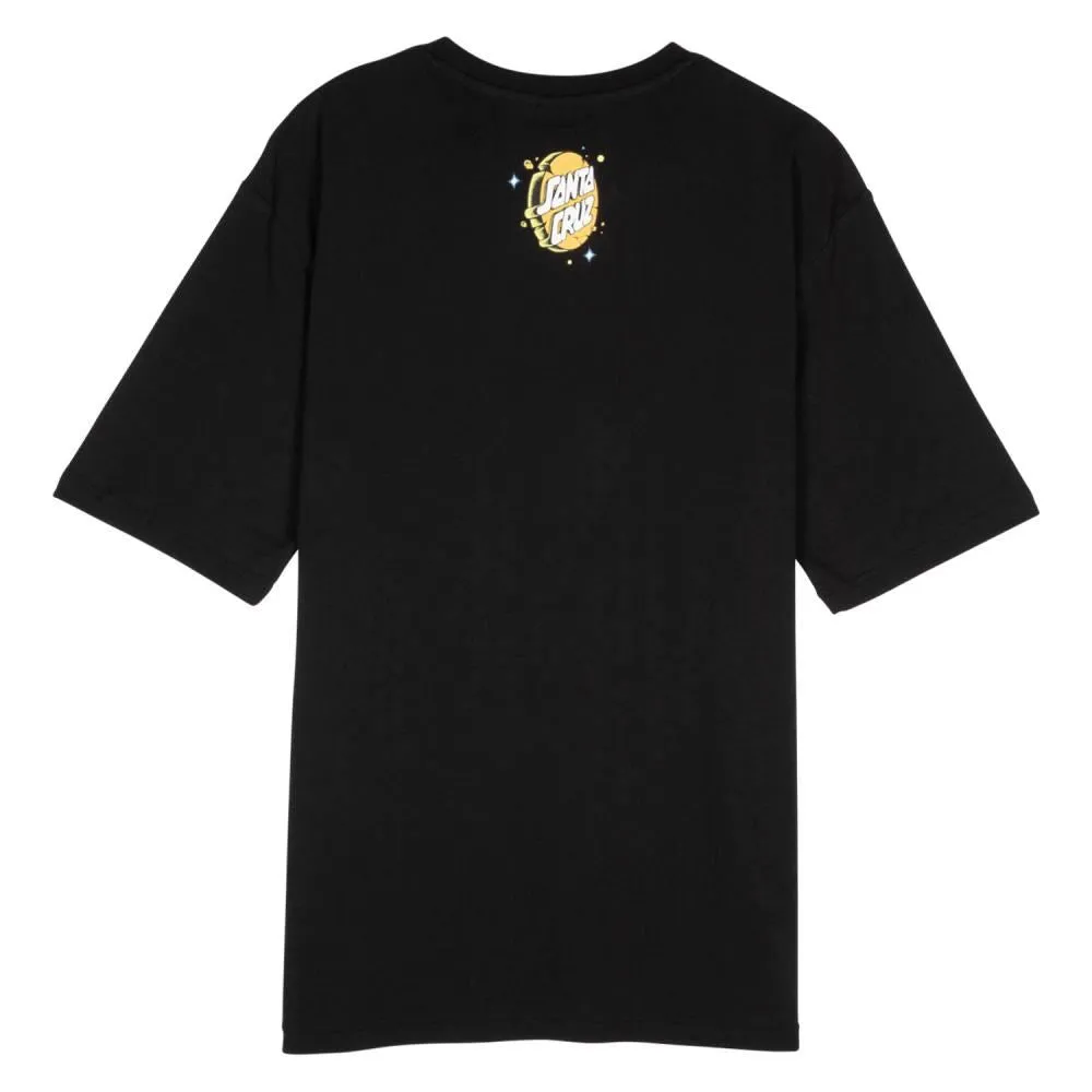 Santa Cruz Womens T-Shirt Lucky Day Front Oversized - Black