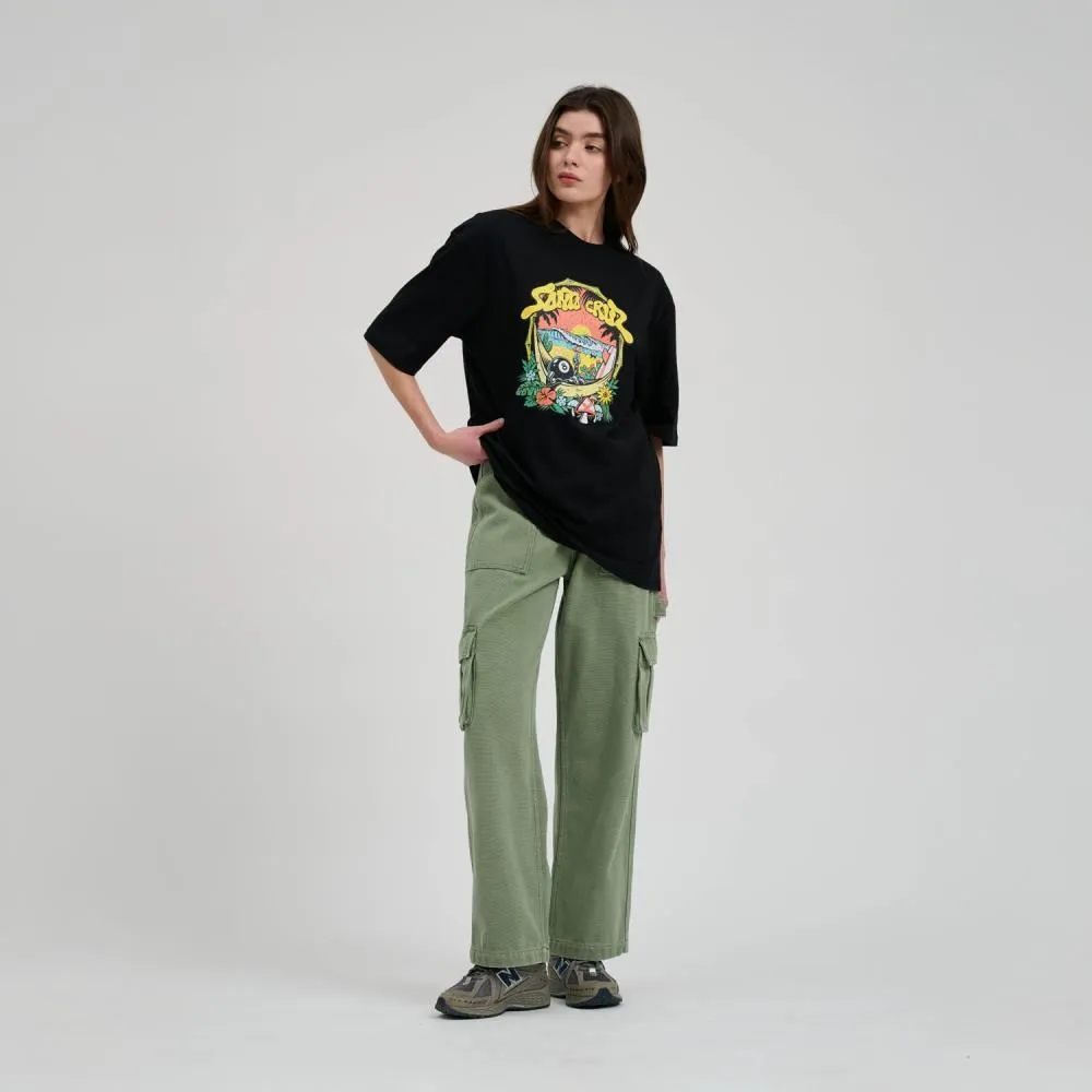 Santa Cruz Womens T-Shirt Winkowski 8Baller Trip Front - Black