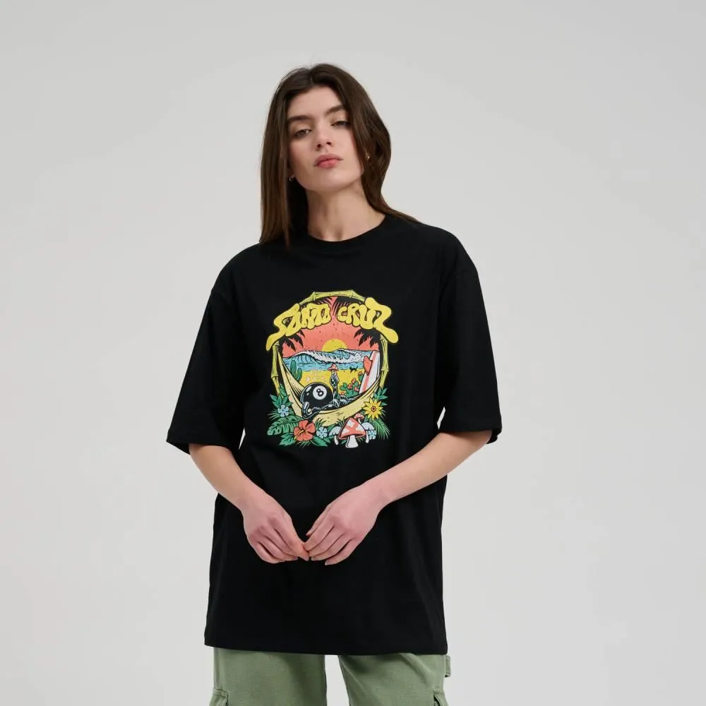 Santa Cruz Womens T-Shirt Winkowski 8Baller Trip Front - Black