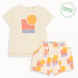 Santorini & Sailor Set - Sunset Baby & Kids T-Shirt & Short Set