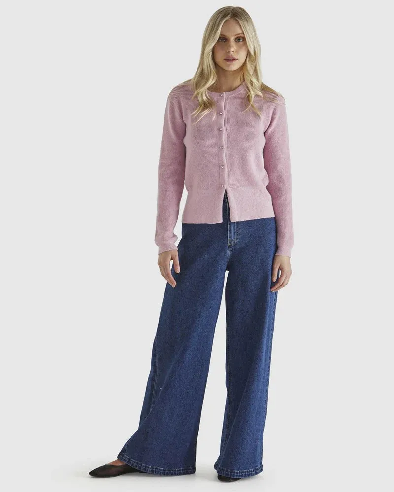 SASS JAGGER BUTTON CARDI
