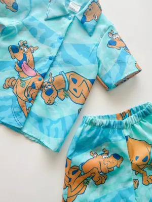 Scooby Button Tee & Short Set (5-6T)