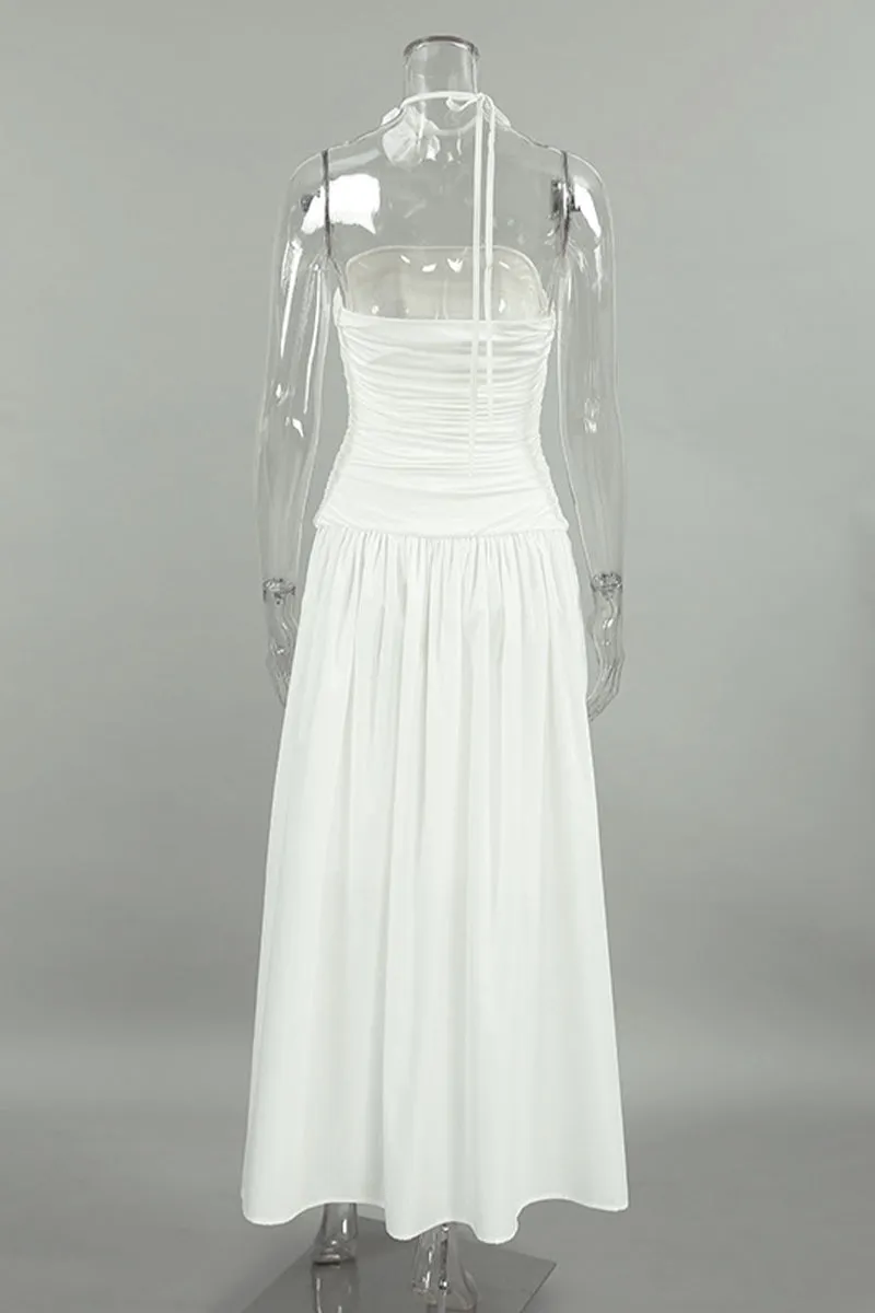 Sexy Ruched Flowers Strapless Strapless Dresses