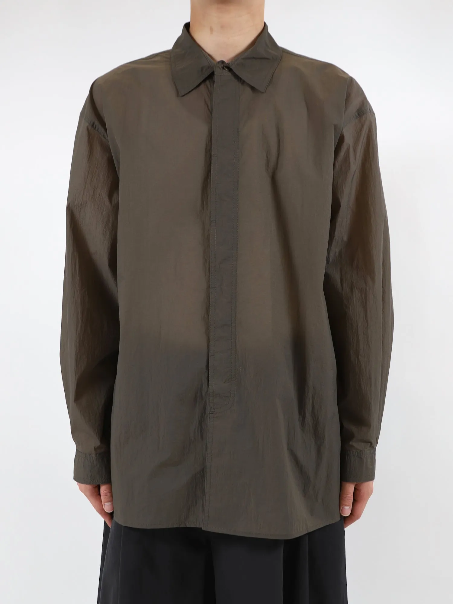 SHEER NYLON OVERSIZED SHIRTS