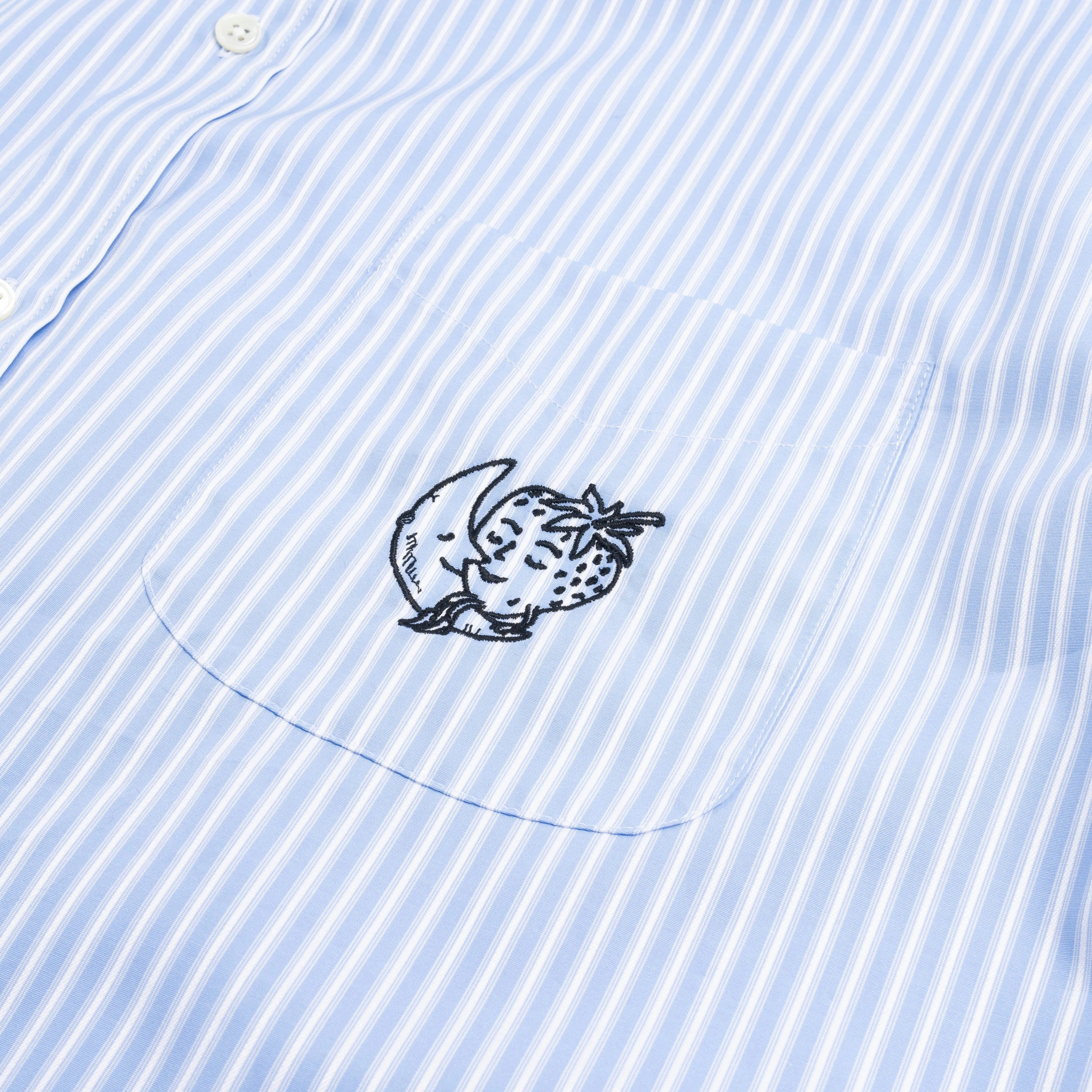 SHFWW x Samira Nasr Shirt Blue Stripe SHF04B301