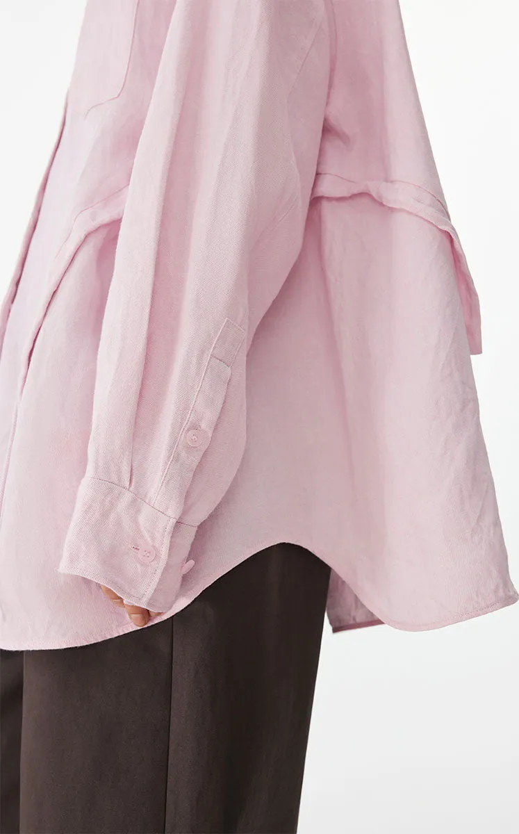 Shirt / JNBY Drawstring Oversized Hemp Shirt