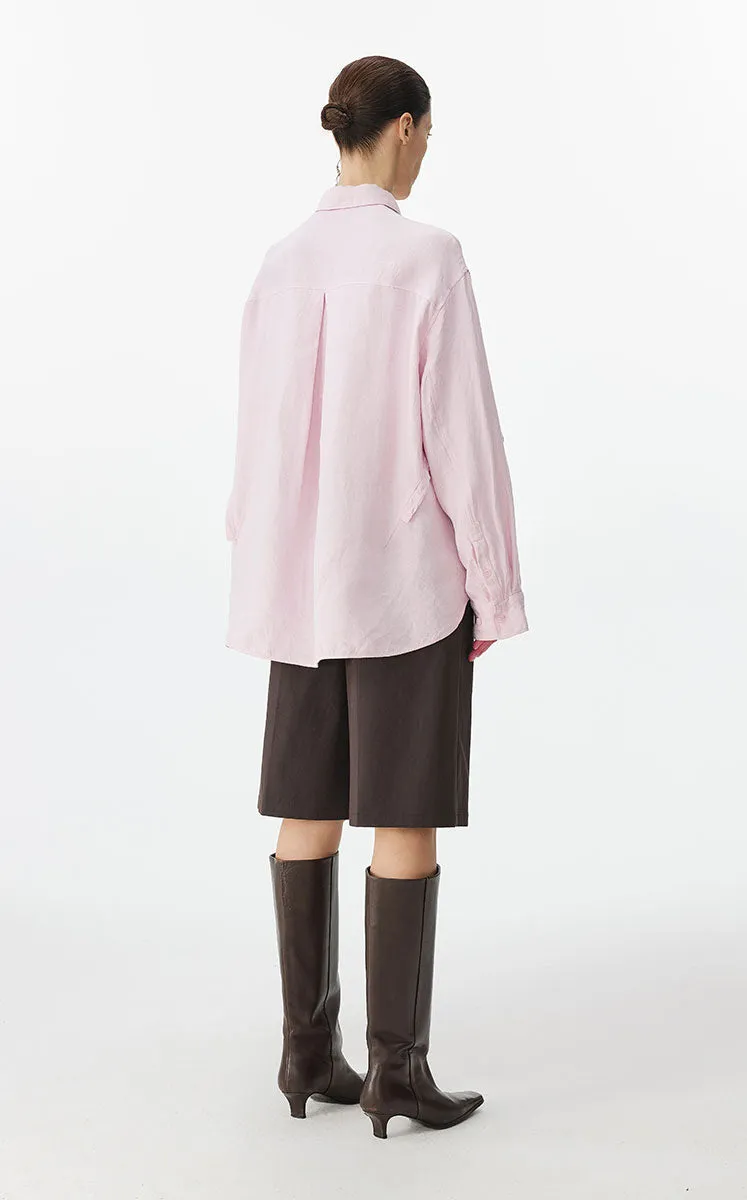 Shirt / JNBY Drawstring Oversized Hemp Shirt