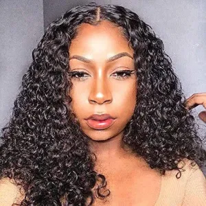 Short bob curly natural black big bouncy soft fluffy kinky curly heat resist synthetic wig