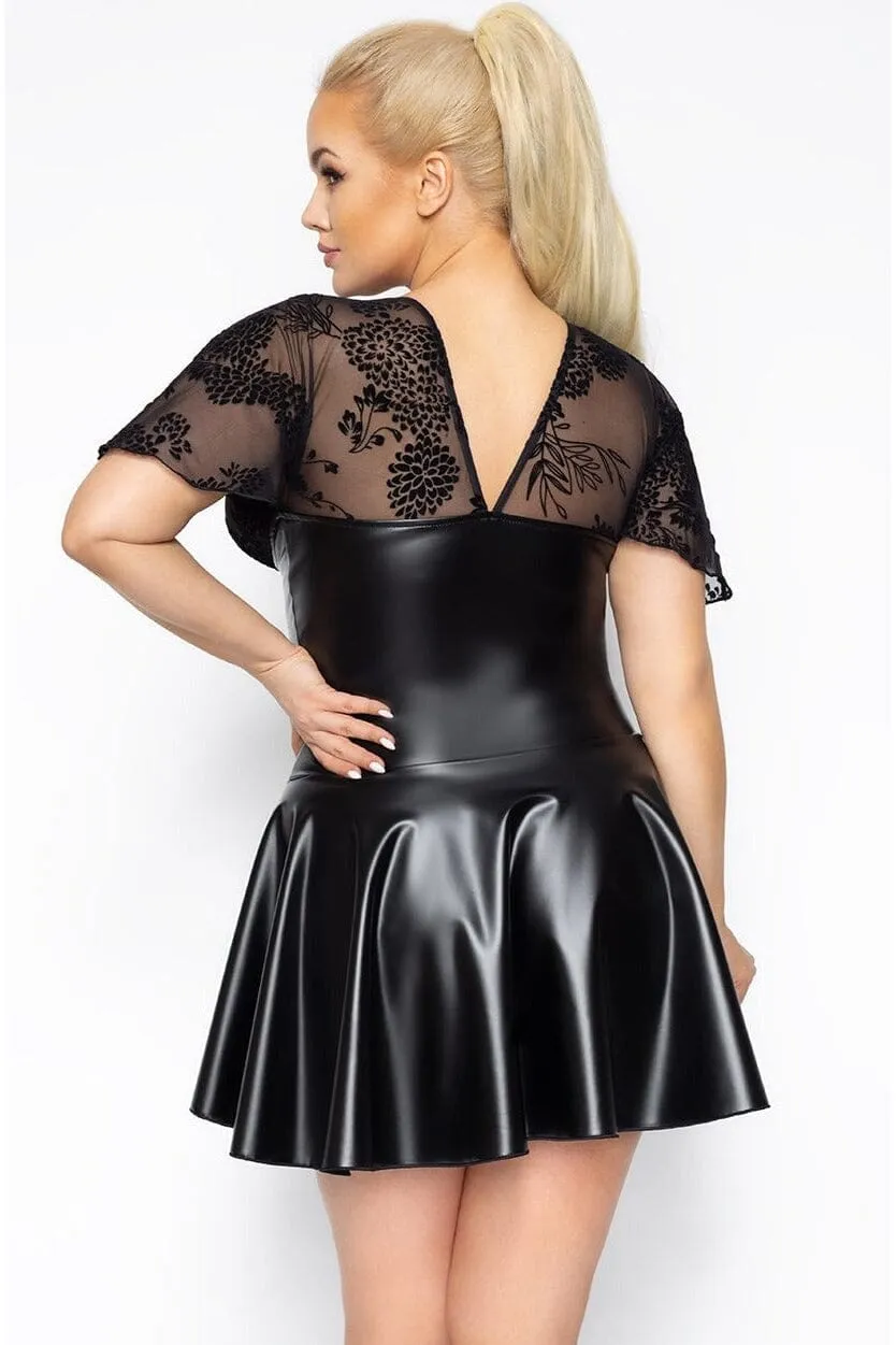 Short Dress With Frilly Sleeves