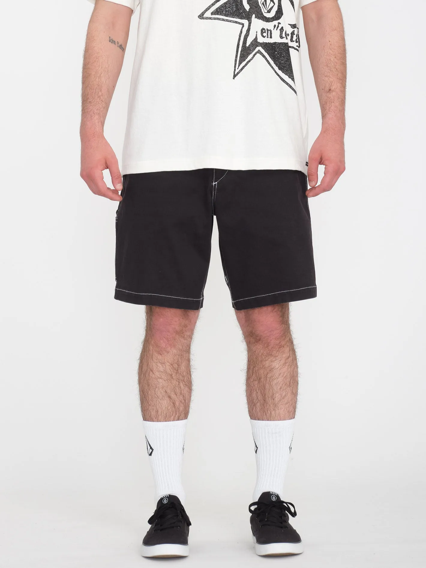 Short V Ent Hockey Dad 20" - BLACK