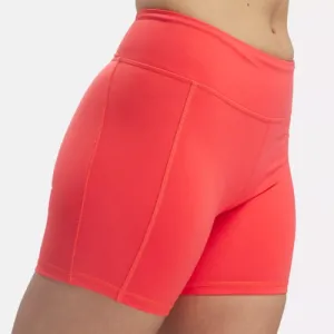 SHORTS REEBOK LUX BOOTIE PANTA CORTO WORKOUT DONNA CHERRY