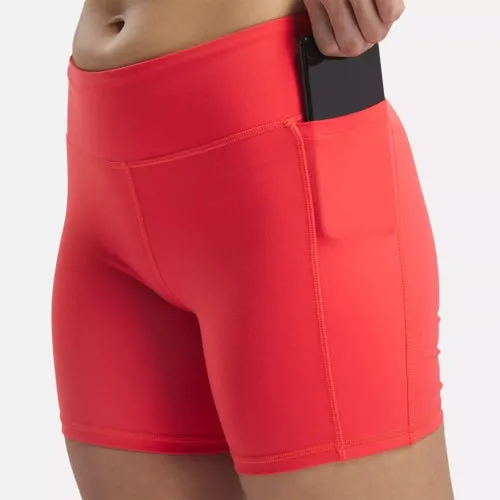 SHORTS REEBOK LUX BOOTIE PANTA CORTO WORKOUT DONNA CHERRY