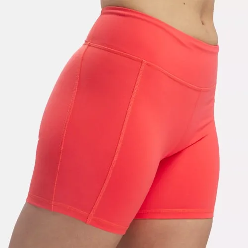 SHORTS REEBOK LUX BOOTIE PANTA CORTO WORKOUT DONNA CHERRY
