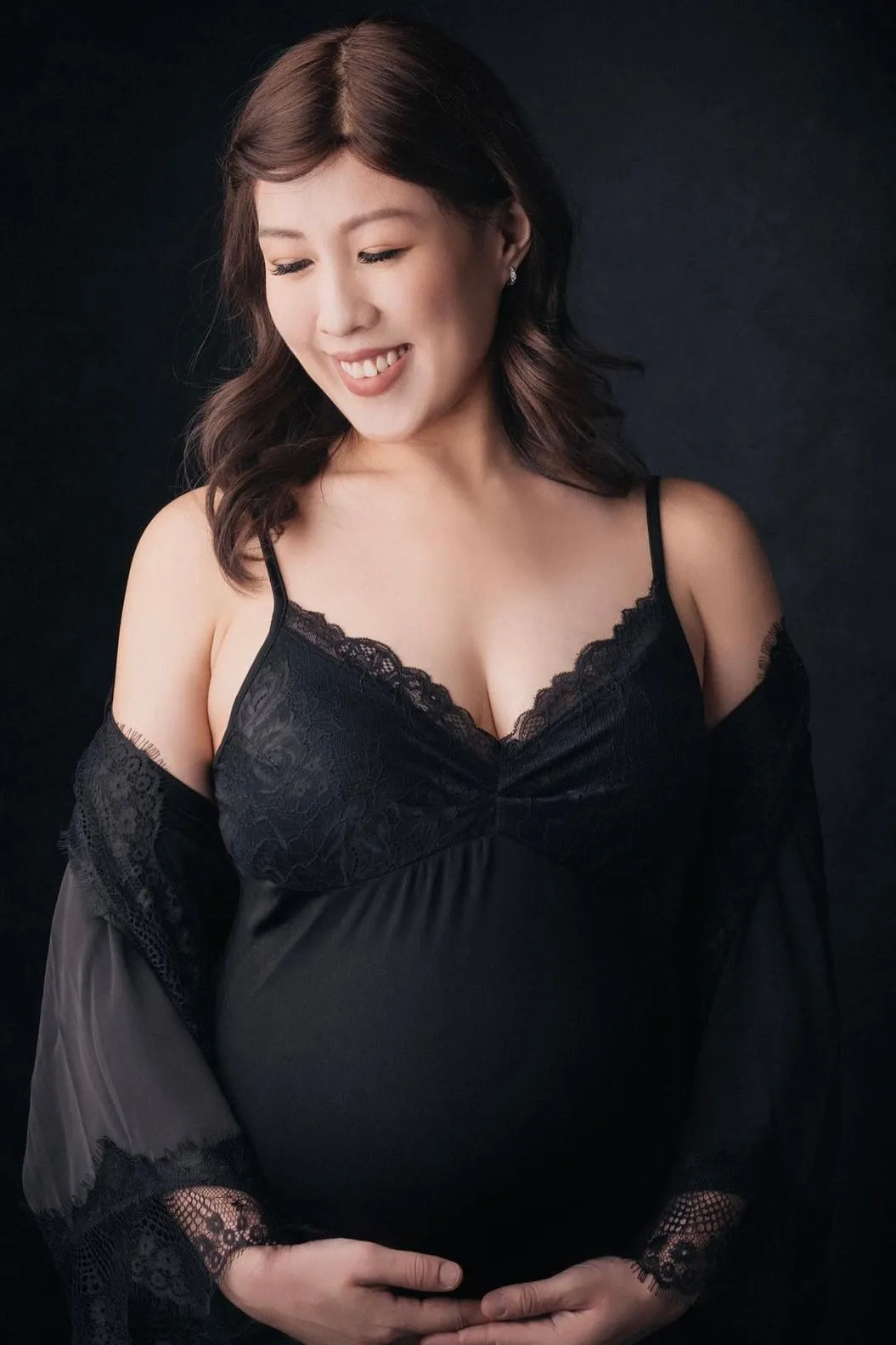 Silk Lycra Padded Slip (Black)