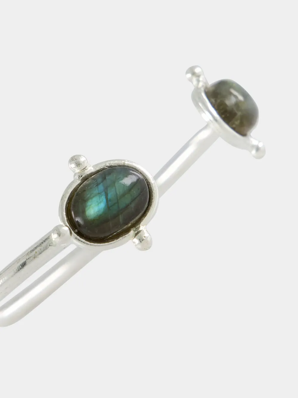 Silver Holis Bracelet with Labradorite