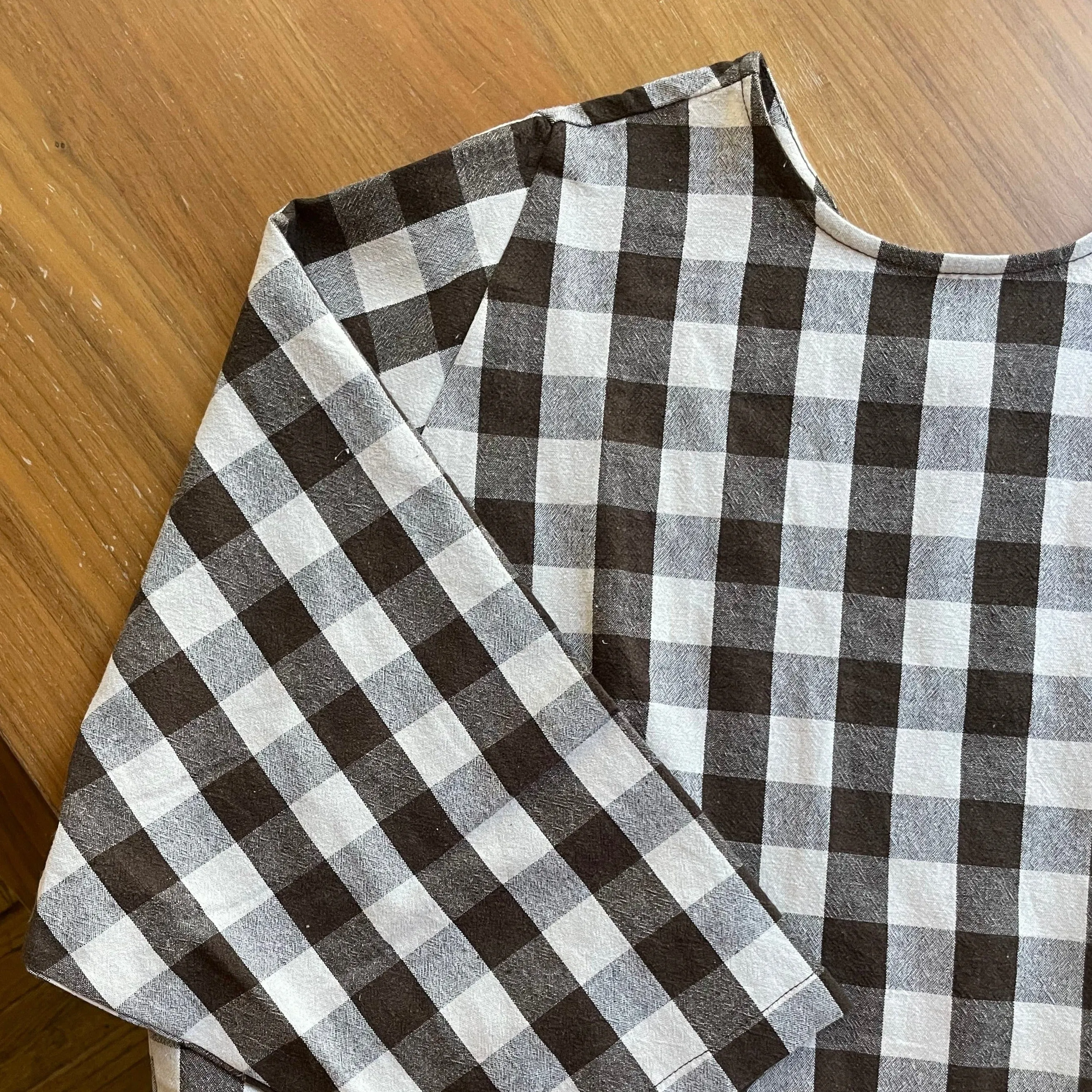 Sister Dress 2022 Brown Big Gingham