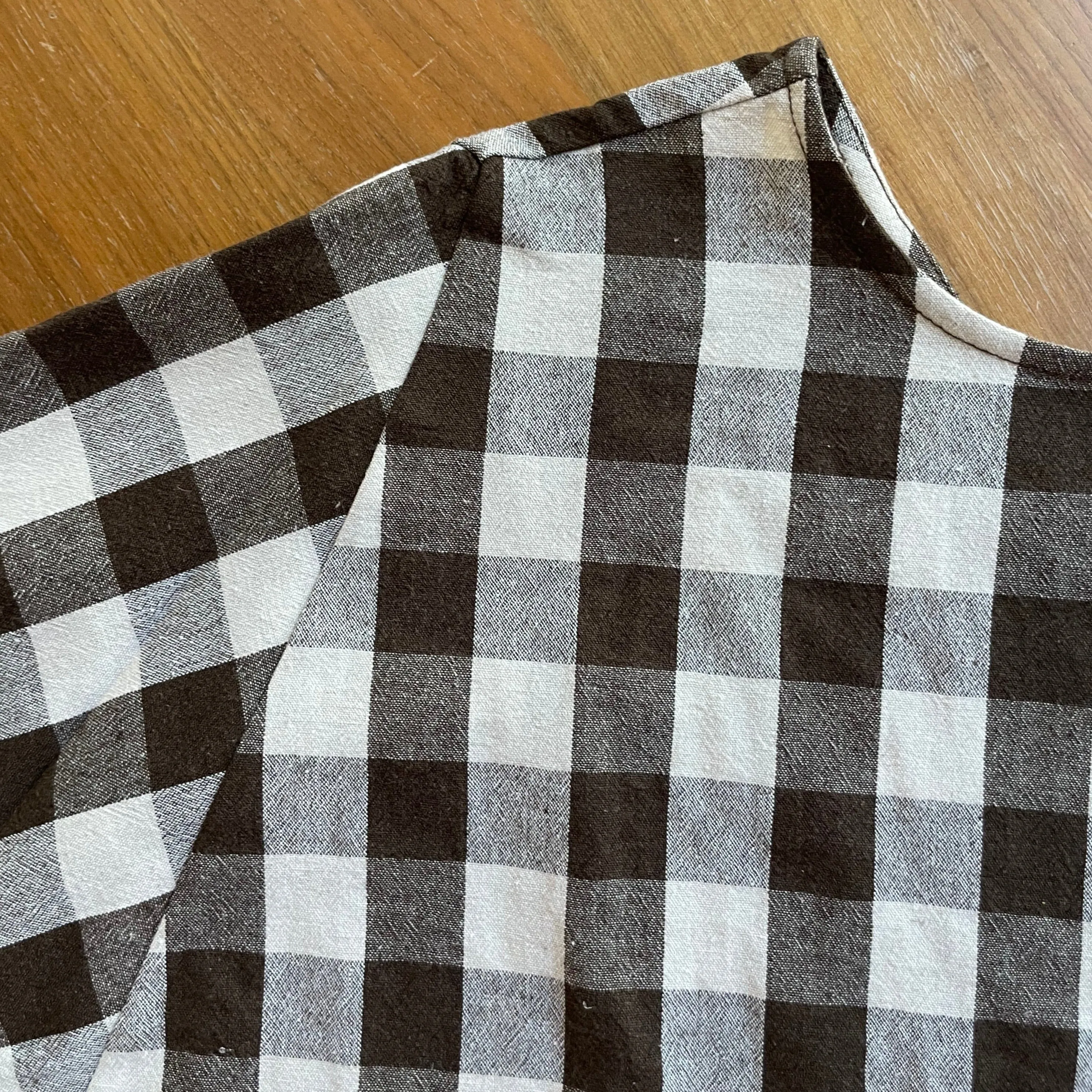 Sister Dress 2022 Brown Big Gingham
