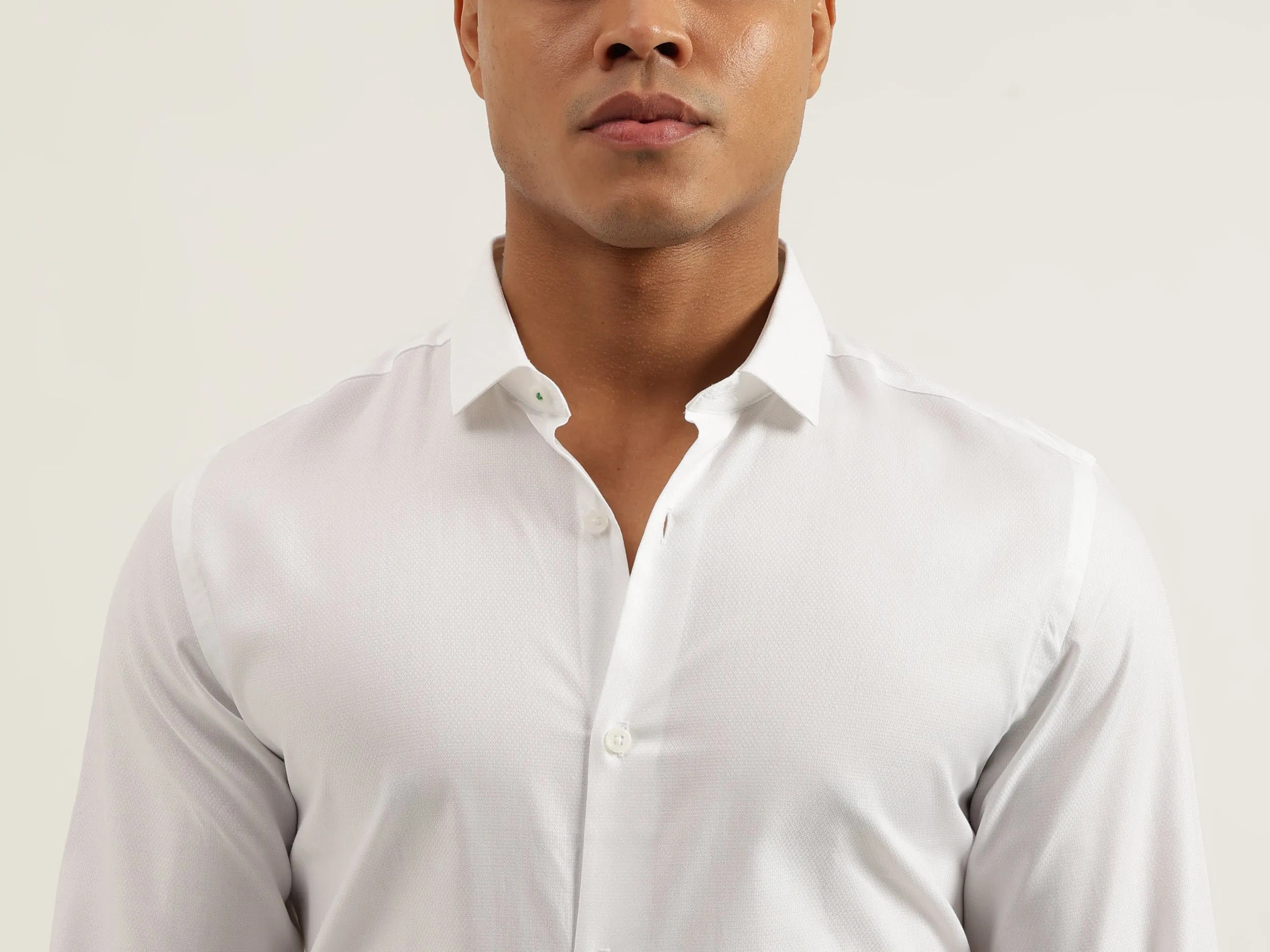 Slim Fit Cut Away Solid Shirts