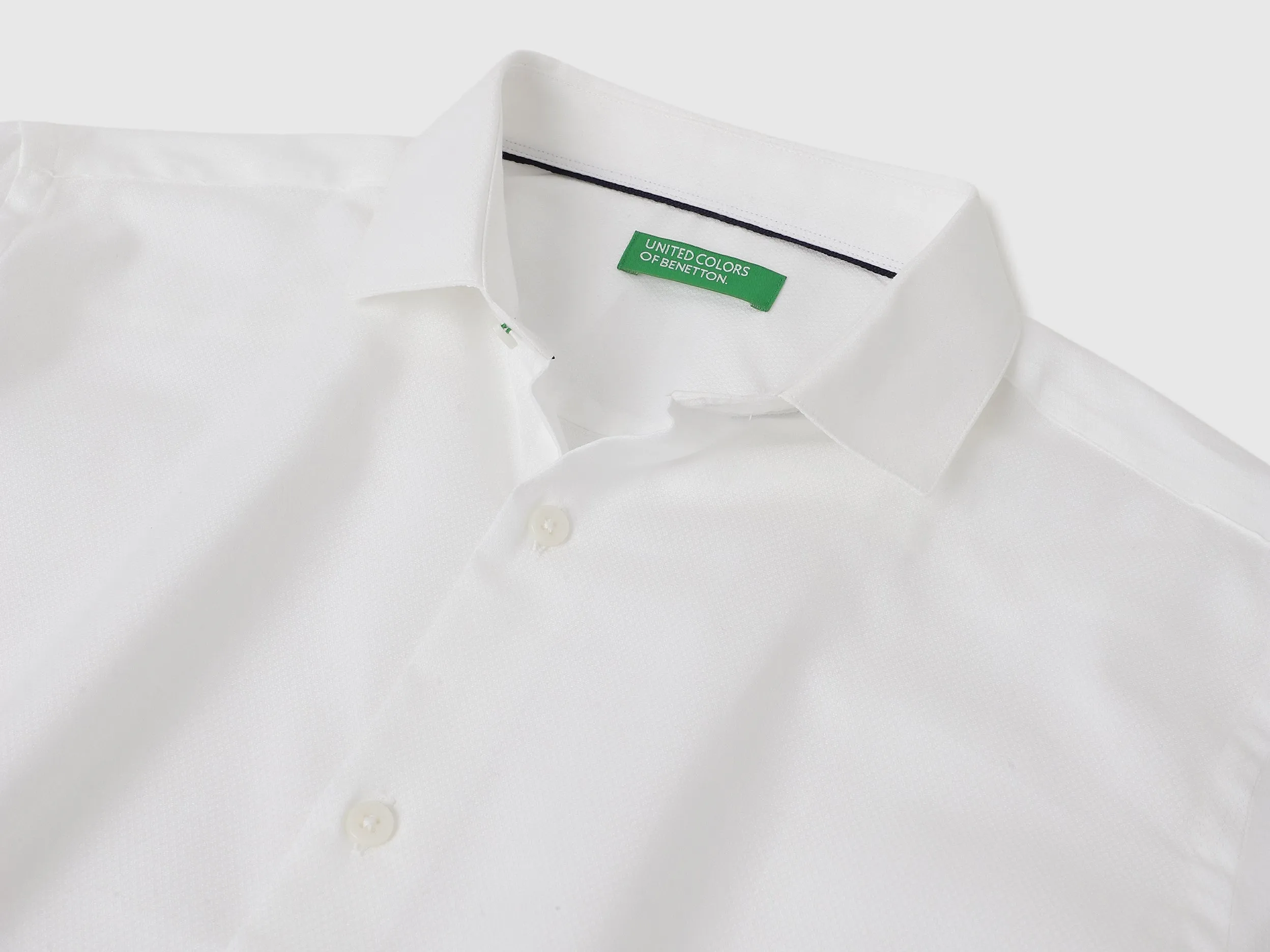 Slim Fit Cut Away Solid Shirts
