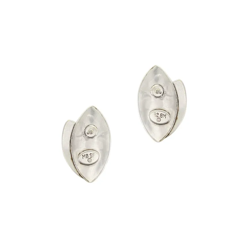 Small Layered Leaves Post Earrings
