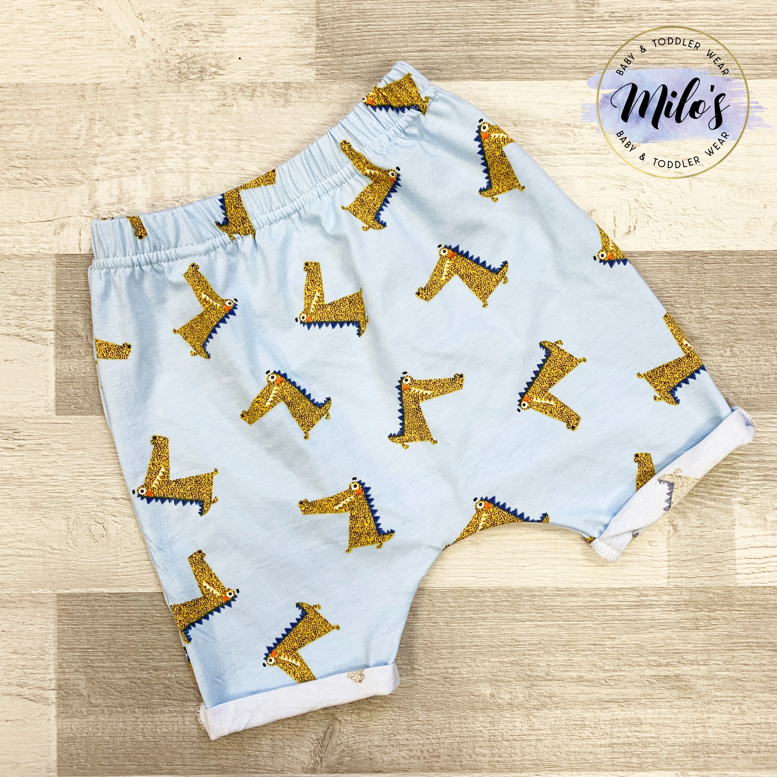 Snappy Crocodile Harem Shorts