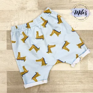 Snappy Crocodile Harem Shorts