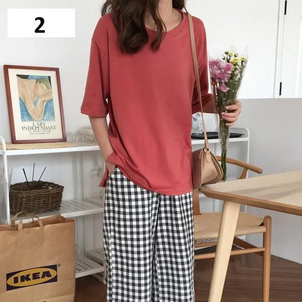 Solid Loose T-Shirt