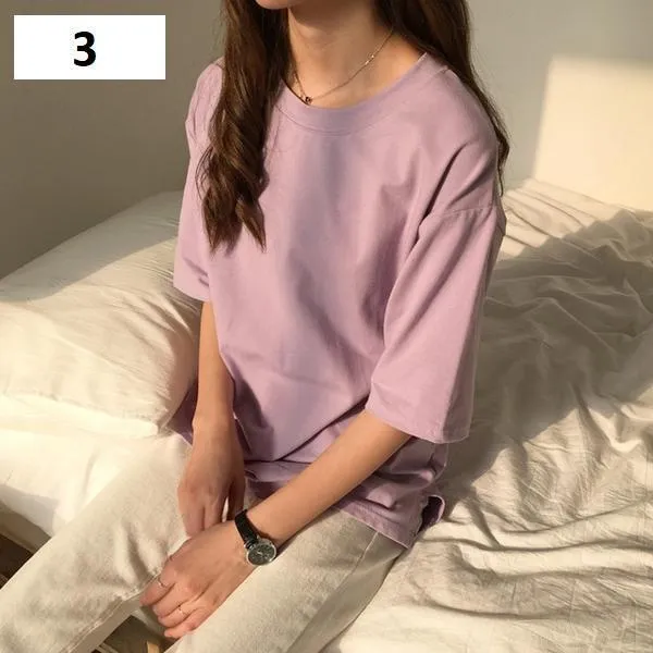 Solid Loose T-Shirt