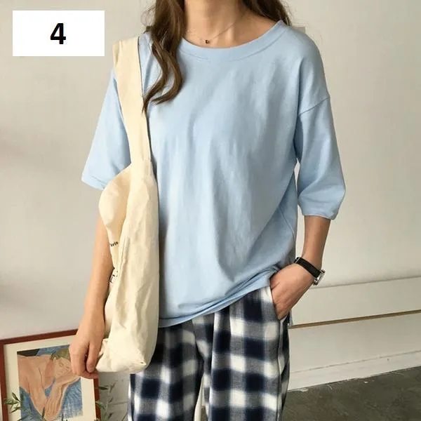 Solid Loose T-Shirt