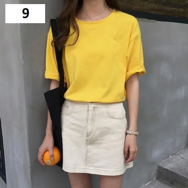 Solid Loose T-Shirt