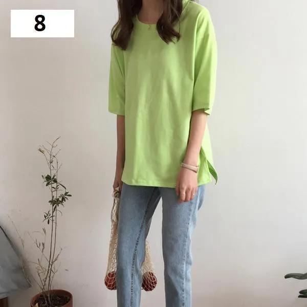 Solid Loose T-Shirt