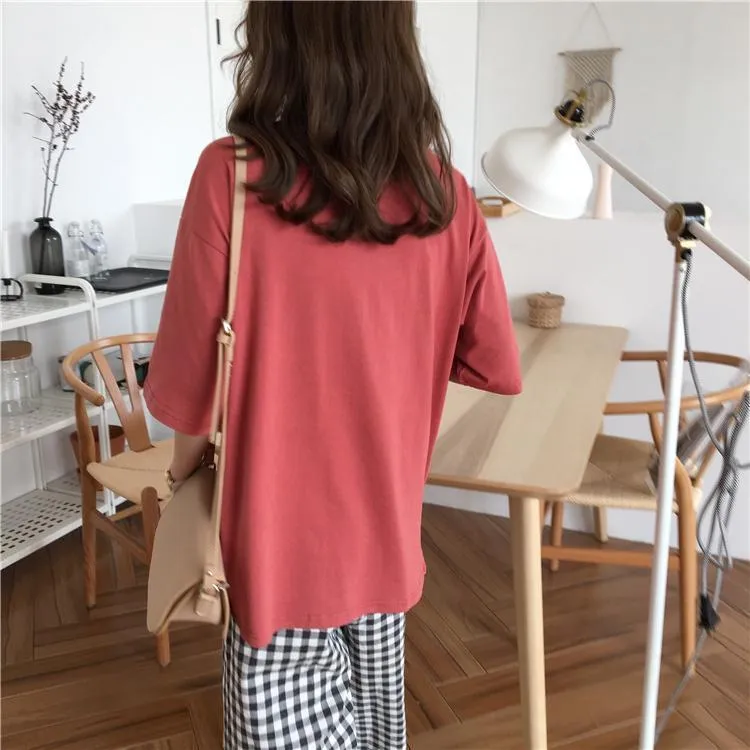 Solid Loose T-Shirt