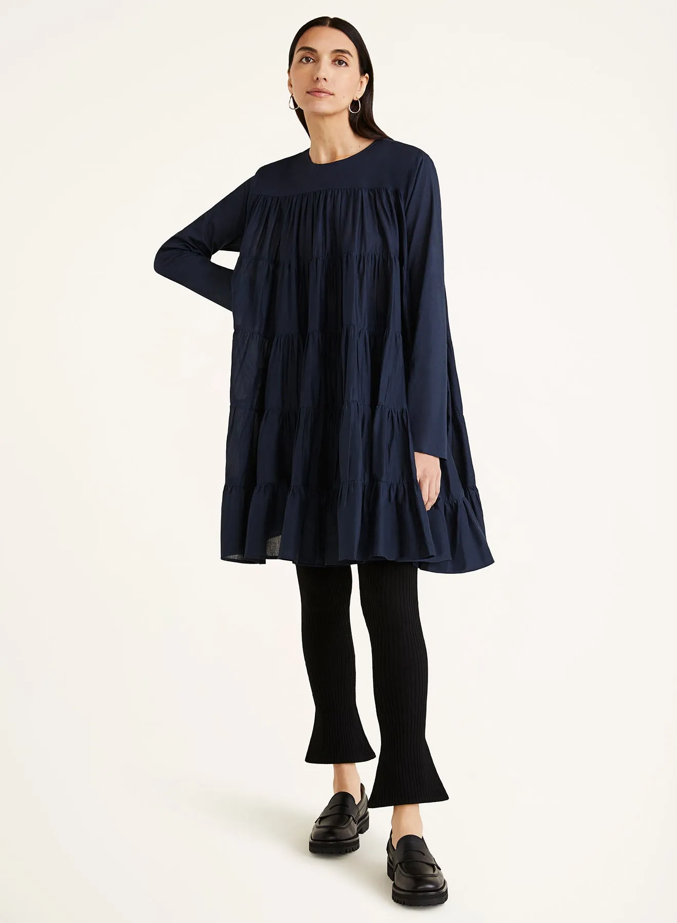 Soliman Dress in Navy