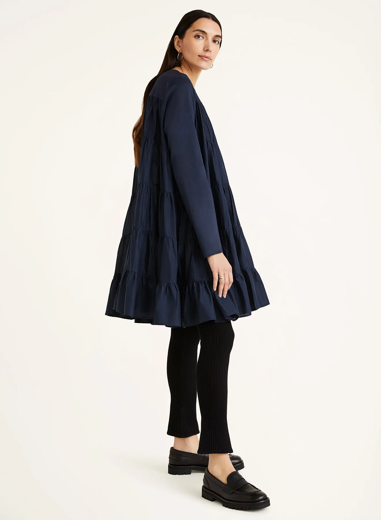 Soliman Dress in Navy