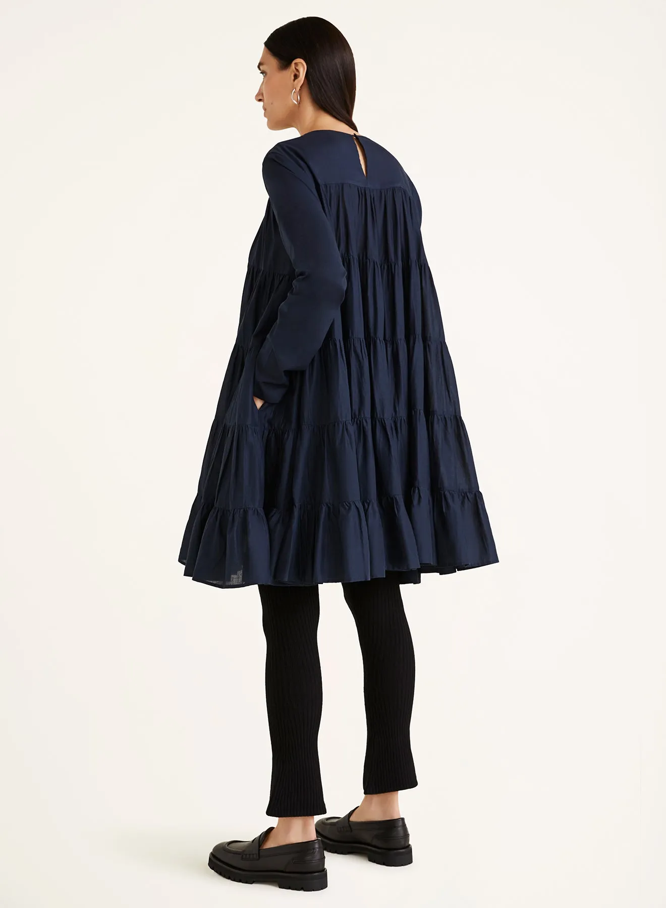 Soliman Dress in Navy