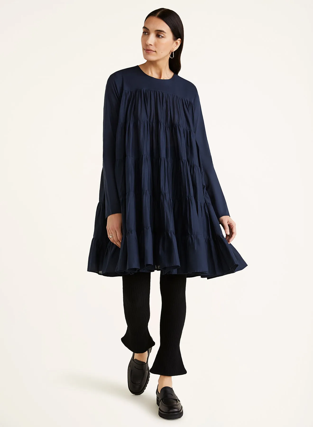 Soliman Dress in Navy
