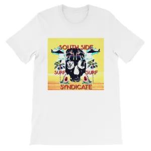 South Side Surf Skull!! Unisex short sleeve t-shirt