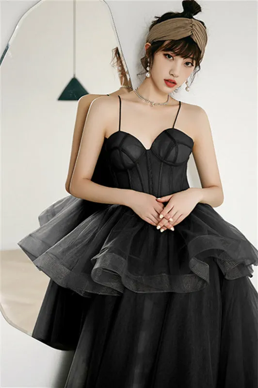 Spaghetti Straps A-line Sage Green Long Formal Dress