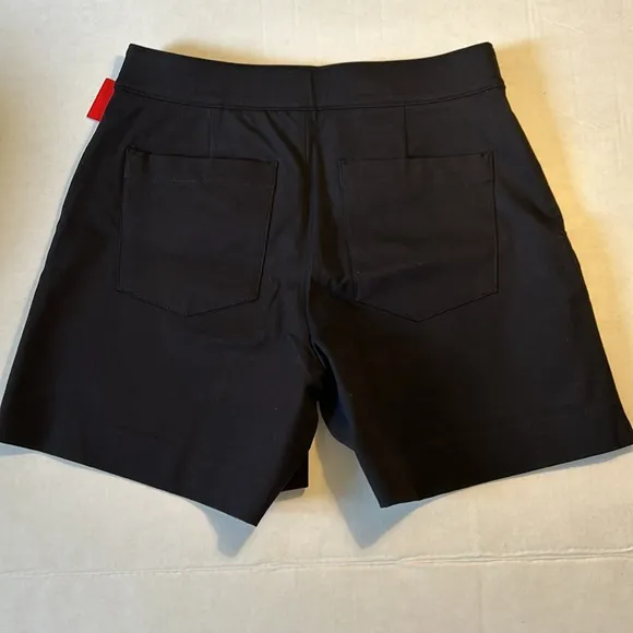 Spanx Small Shorts Polished 6&quot; On-the-Go Shorts in Classic Black NWT