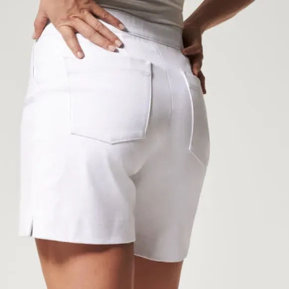 Spanx XL Shorts Silver Linings 6” Polished Ultimate Opacity Classic White NWT